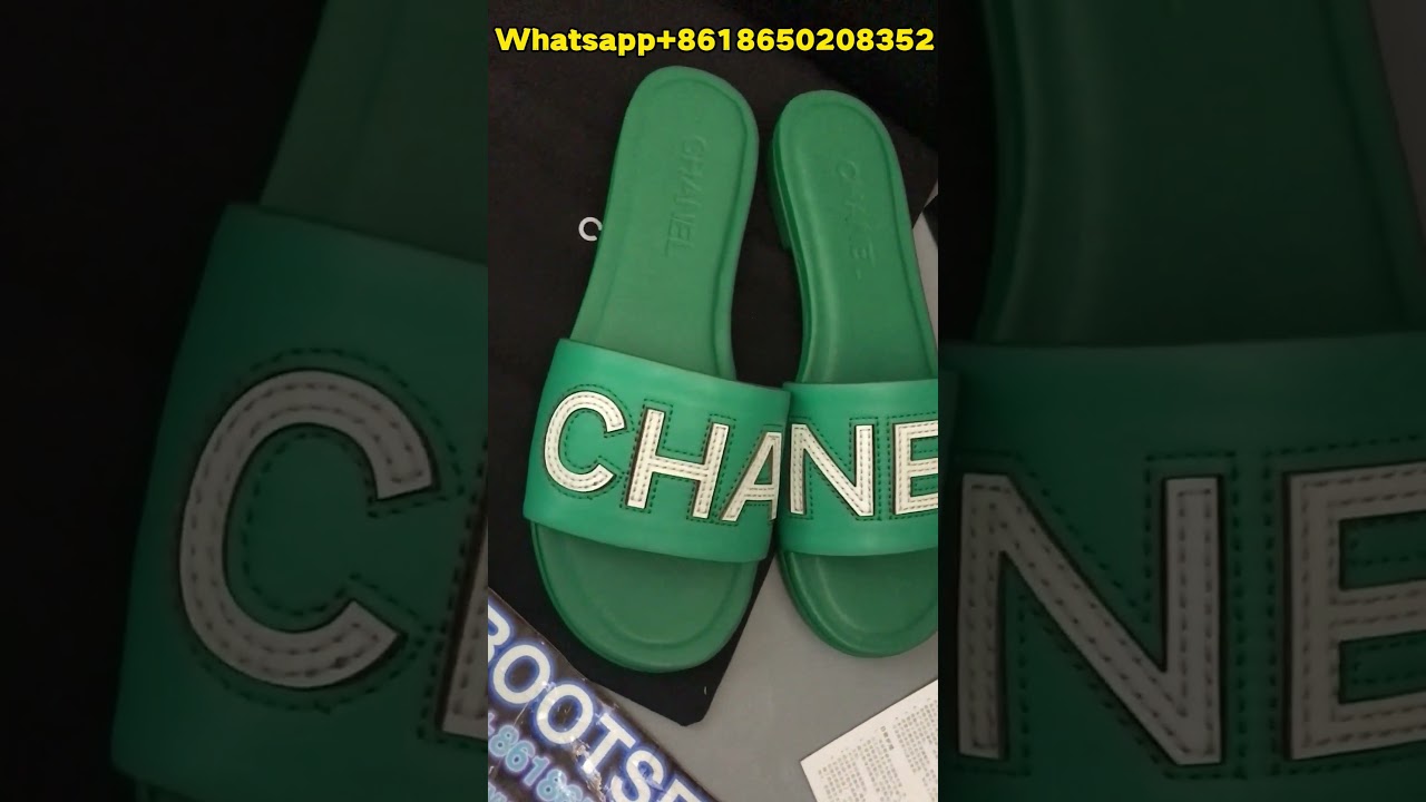 Review Chane-l green slippers from BOOTSFY 