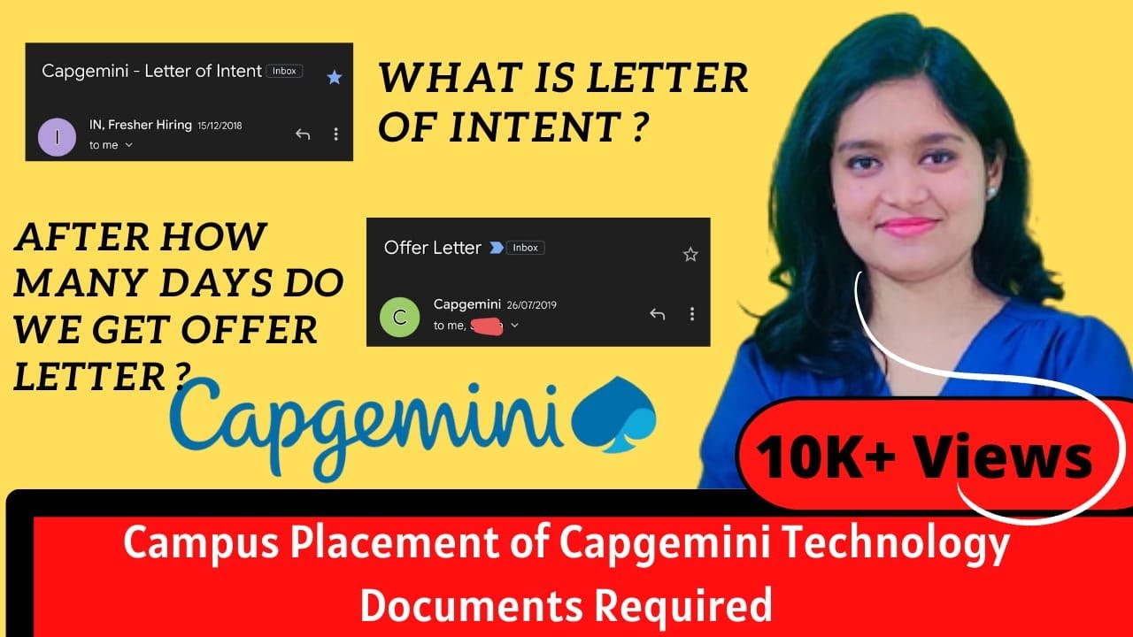 Что происходит после того, как вас выбрали в Capgemini | Что такое письмо о намерениях | Письмо-п...