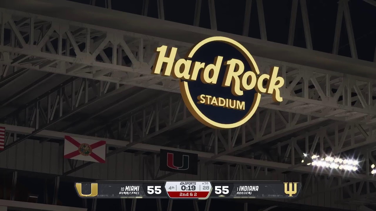 EA Sports College Football 26 Miami Vs Indiana National Championship Simulation Live Stream!!!