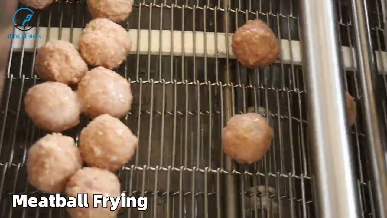 VERFOODSOLUTIONS Belt Conveyor Gas Continuous Fryer Cooling Process Line for Australia Customer