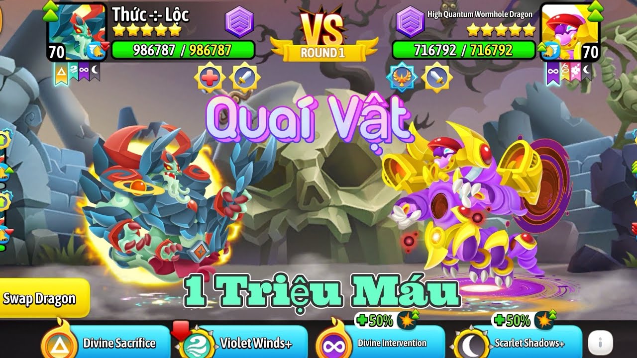 Dragon City | HIGH ASCENDED SUPREME PHÔ DIỄN SỨC MẠNH KHI ĐƯỢC BUFF 2 HỆ VÀ 3 CÓ SKIN