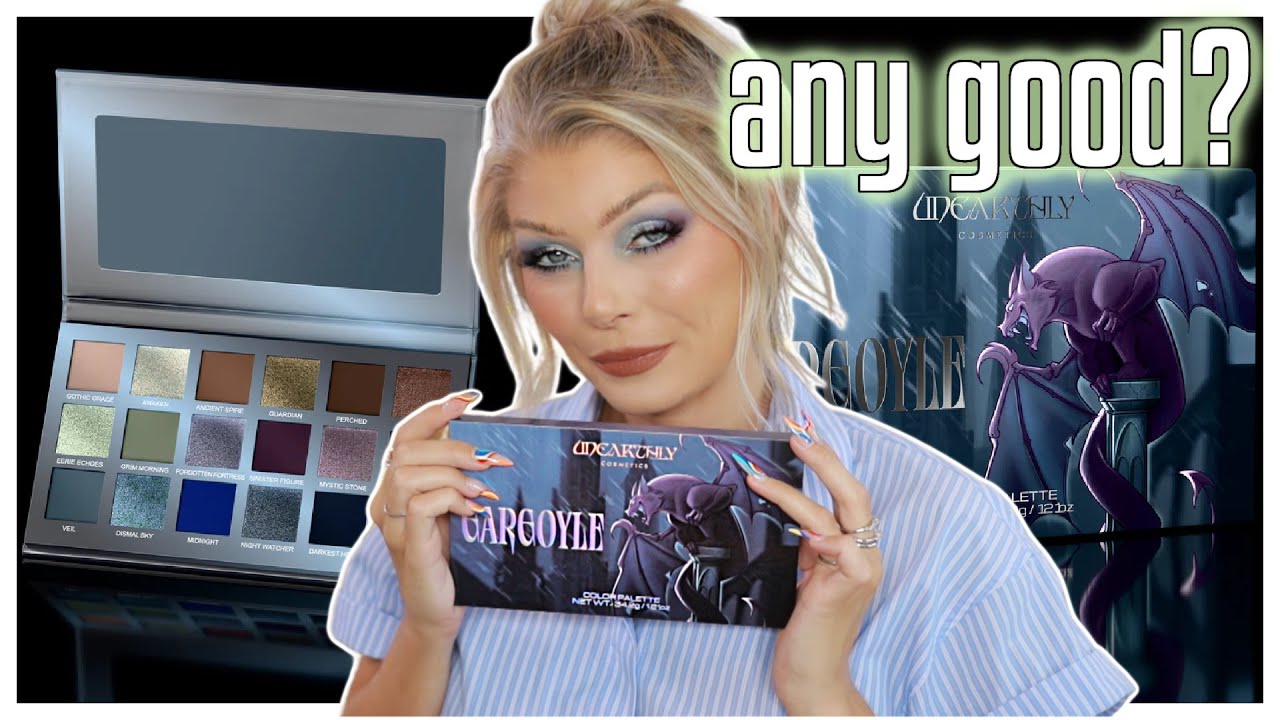 Let's Play With The New UNEARTHLY COSMETICS GARGOYLE PALETTE