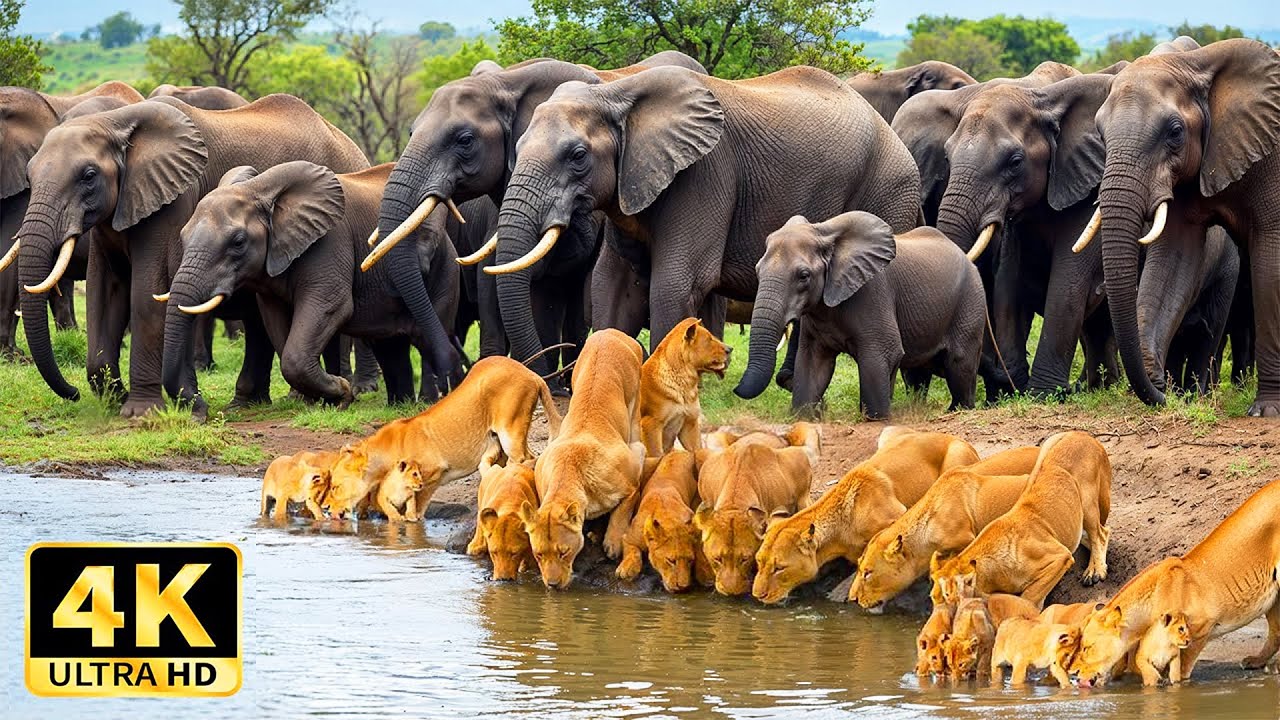 African Safar 4K – Tranquil African Wildlife with Calming Music