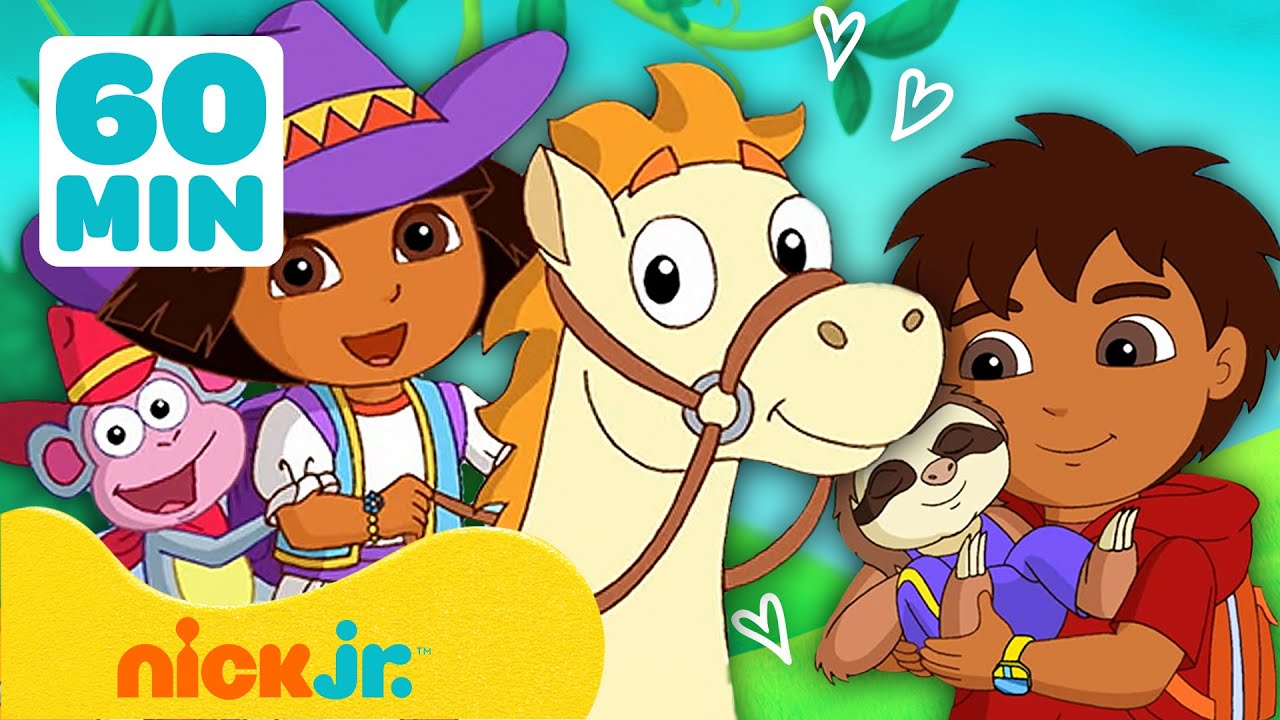 Dora the Explorer | 30 MINUTOS de Dora Resgatando Animais! 🐯 | Nick Jr. em Portugu&ecirc;s