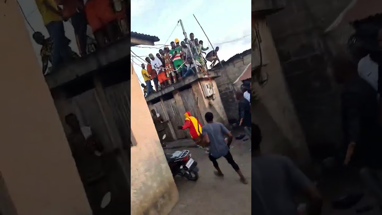 Vidéo Egoungun Méchant Méchant Cotonou Bénin Zogbo🇧🇯 finale aujourd'hui 🔥🔥🔥