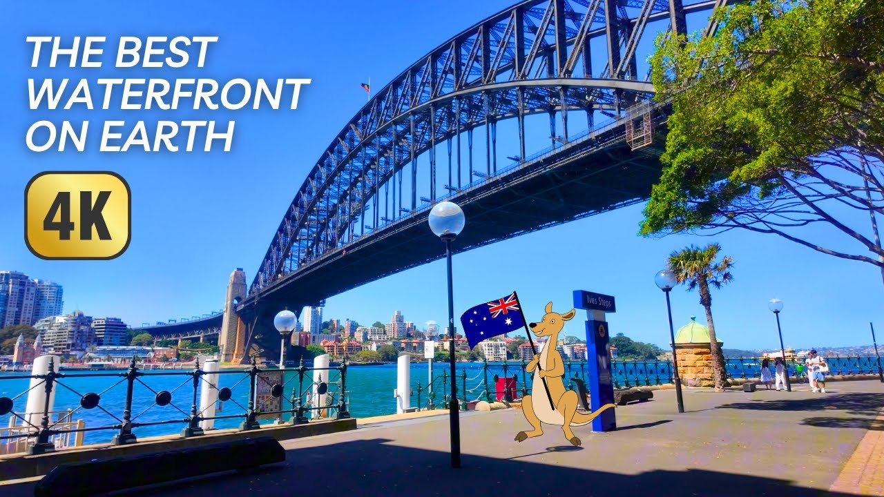 Immersive Sydney Harbour Walking Tour | Opera House, Harbour Bridge | 4K60FPS (Quiet Walk)