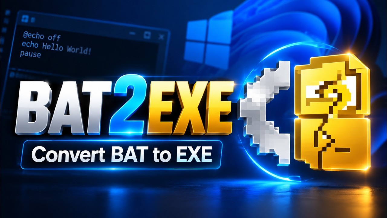 🔥 BAT2EXE &ndash; Convert BAT to EXE in Seconds! 😱⚡ | Easy Windows Tool