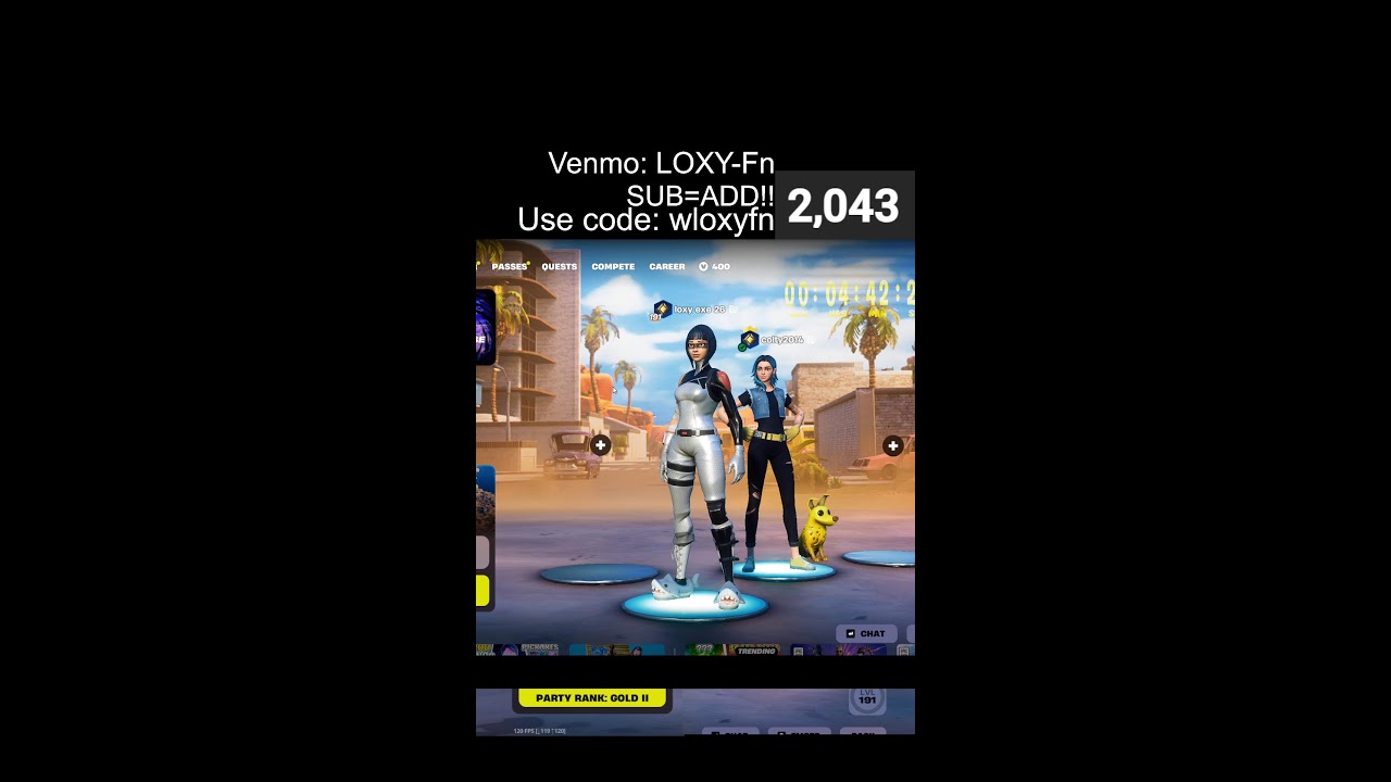 chilling on fortnite