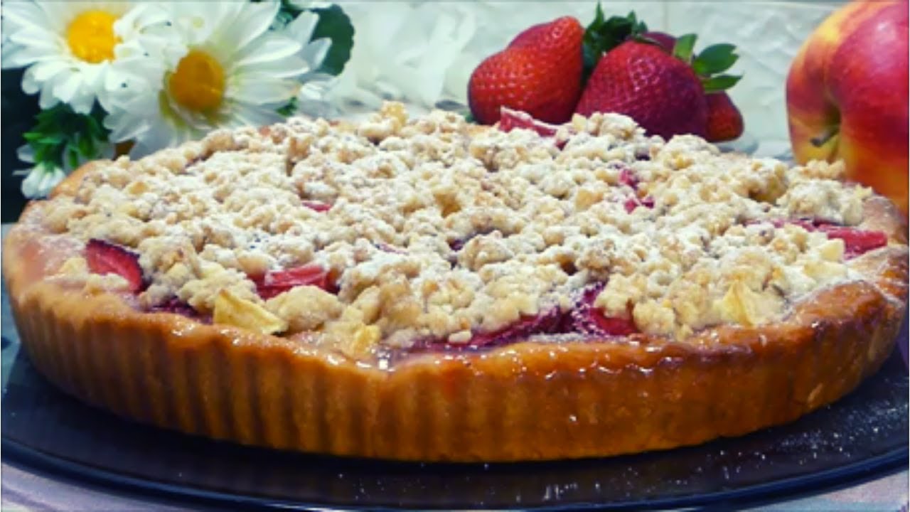 Crostata nOn Crostata Fragole e Mele con Streusel/Tart not Tart Strawberries - Apples with Streusel