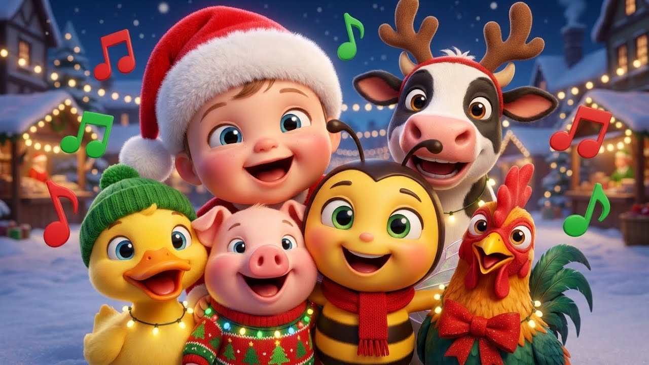 🎄Navidad 2025🎶 Abejita Chiquitita 🐝, El Patito Juan 🐥, Cerdo Celestino 🐷 | Canción Para Pequeños