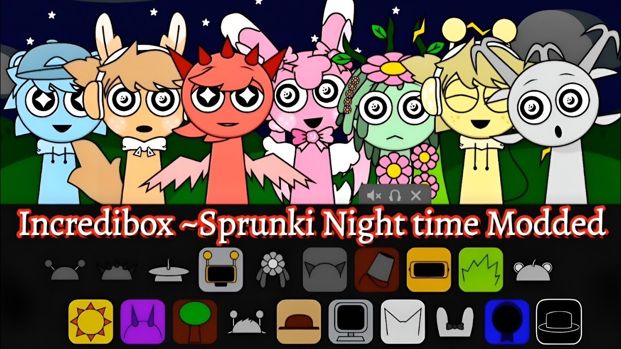 Incredibox ~ Sprunki Night Time Modded || Full mods Play | #sprunki |✓