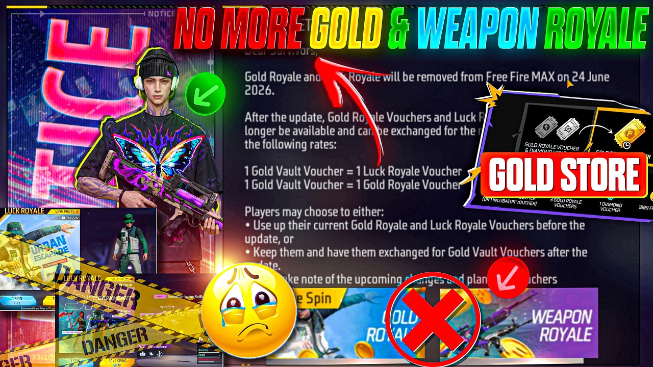 ❌ Remove Gold & Weapon Royale From Game 😭 New Gold Vault Store 🤫 Exchange With Gold 😮 Ff New Change 