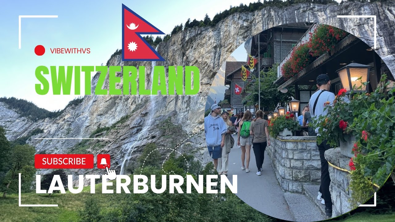 Switzerland Vlog Day 2 | Lauterbrunnen , Switzerland  New Nepali Vlog. | Exploring Swiss Wonders ?