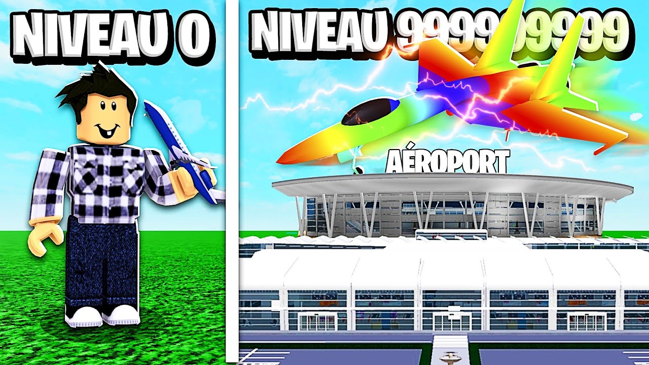 MON AÉROPORT NIVEAU 999,999,999 DANS ROBLOX !