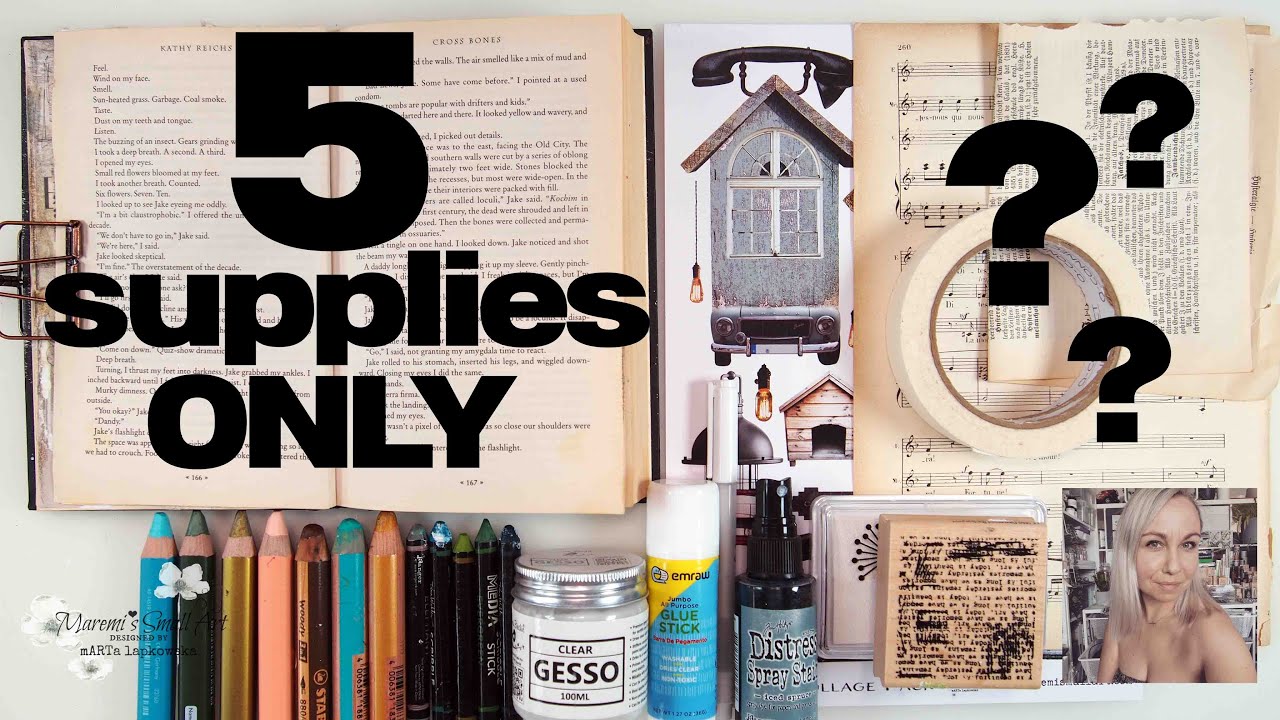 Just START ! Collage is for YOU ! #5suppliesjournal ~ ✂️ Maremi's Small Art
