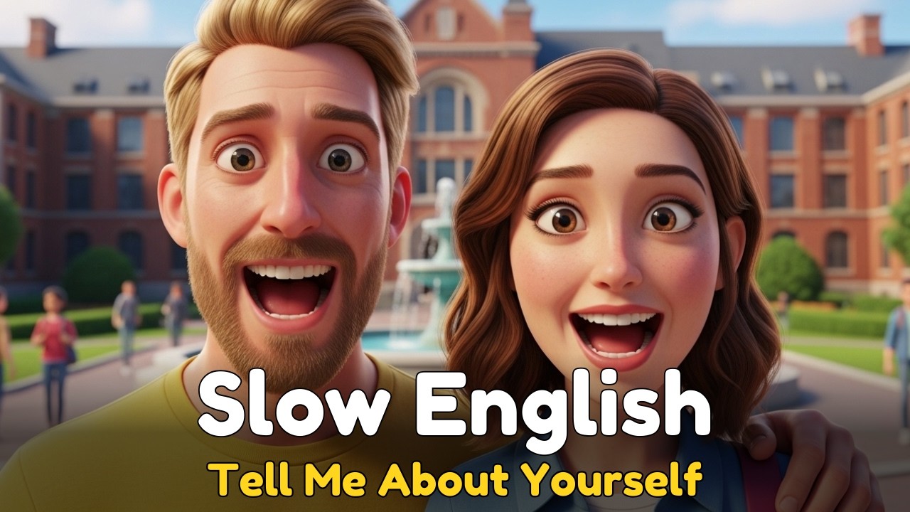 Tell Me About Yourself (Ep1) | Easy English Listening Practice (A2 Level)