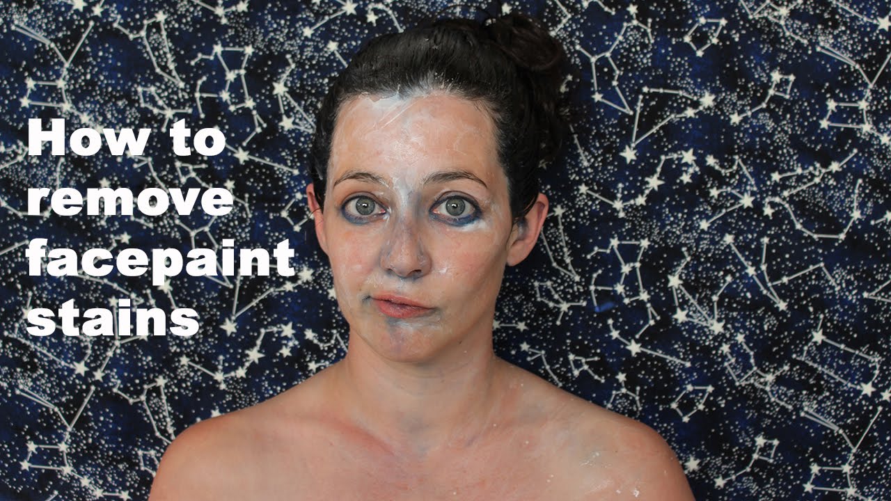 How to Remove Face Paint Stains From Your Skin