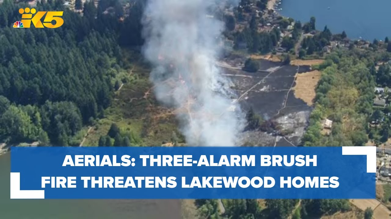 WATCH: 3-alarm fire forces evacuations in Lakewood