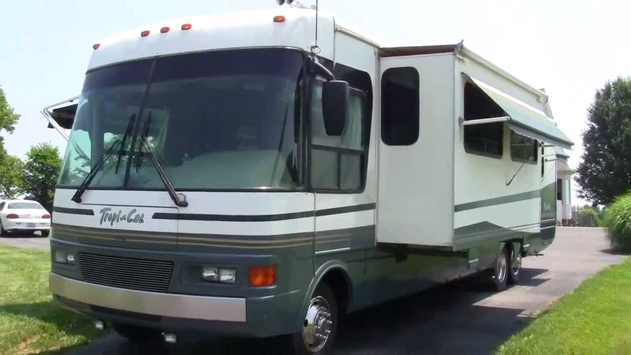 2000 National RV Tropi-Cal 6373 class A gas motorhome walk-around video