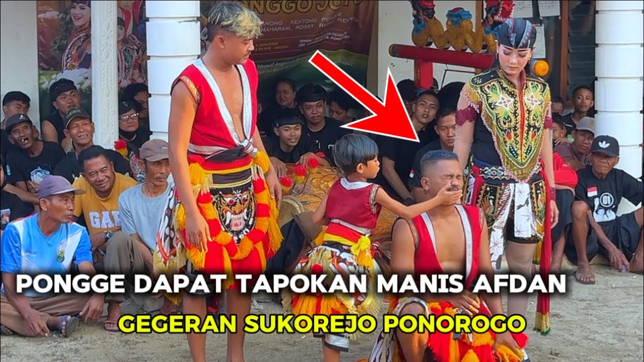 Spektakuler‼️Pongge Dapat Tamparan Mesra Dari Afdan Merebut jathil Reog Ponorogo Gegeran Sukorejo