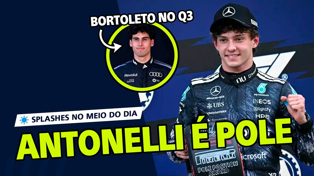F1 2026: Kimi Antonelli conquista a Pole no GP do Jap&atilde;o! Bortoleto vai ao Q2, Verstappen naufraga.