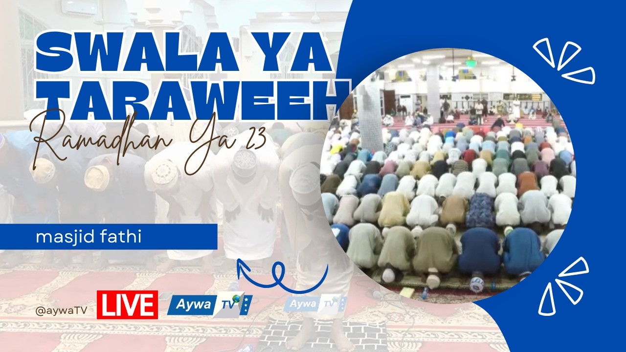 🔴Live SWALA YA TARAWEEH YA (23) MASJID FATHI  -  MAGOMENI - DSM - 2026