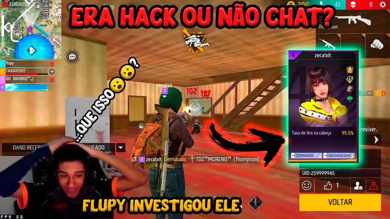FLUPY INVESTIGOU ESSE ALEATORIO COM TAXA DE 95% DE TIRO NA CABEÇA, ERA HACK OU NÃO?