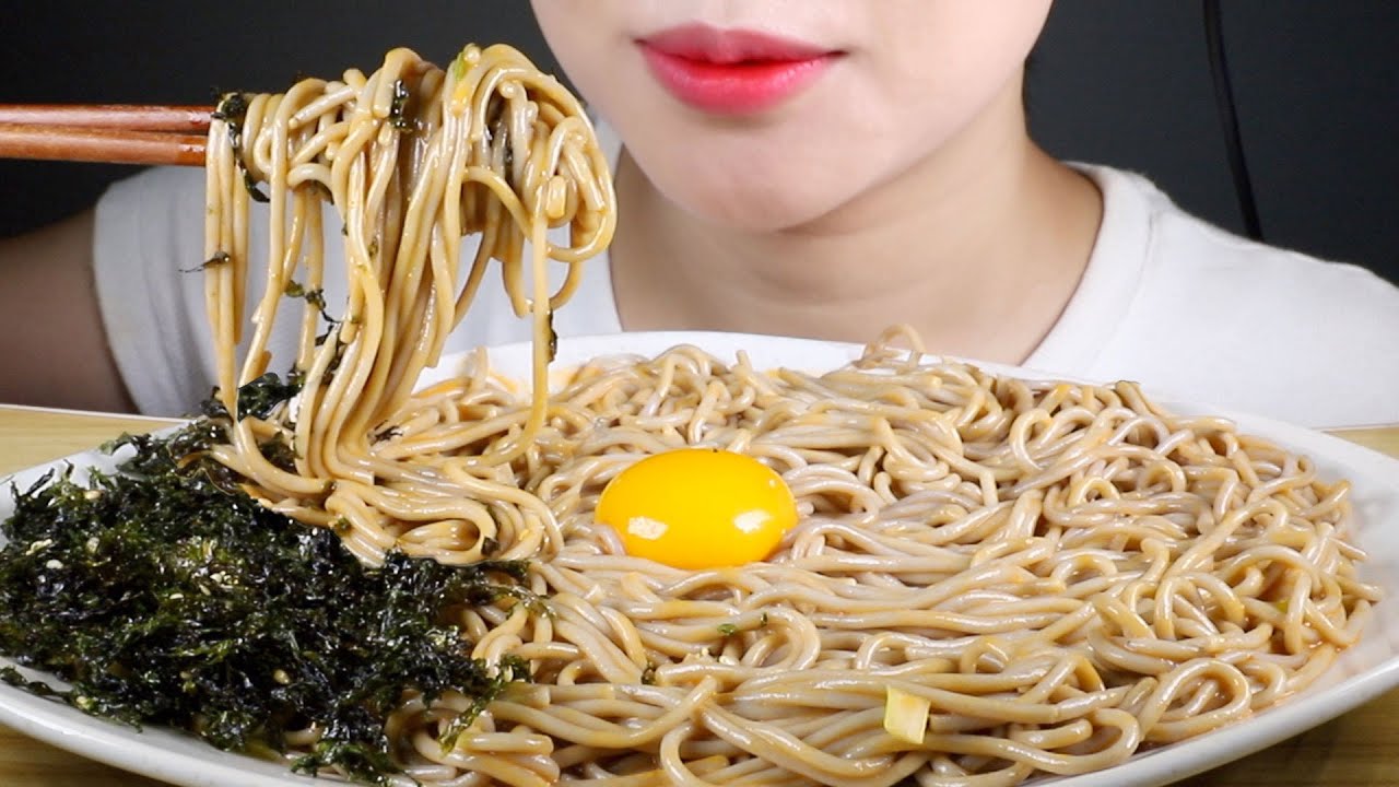 ASMR BTS JungKook's Fire Mayo Perilla Oil Buckwheat Noodles💜 | 불마요 들기름 막국수 | Eating Sounds Mukbang