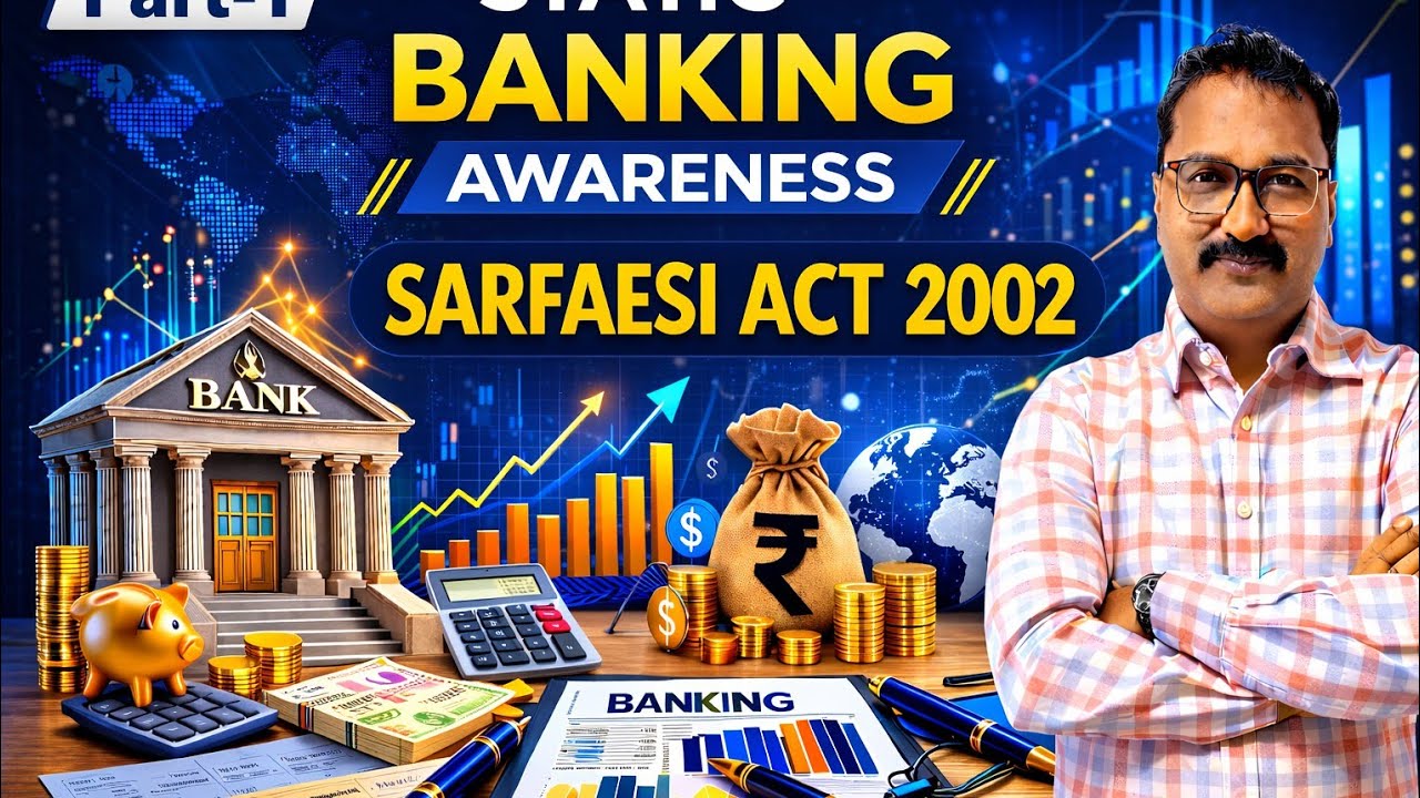 SARFASI ACT 2002 Part -1| Banking Awareness| For All Upcoming IBPS Exam By Rakesh Sir