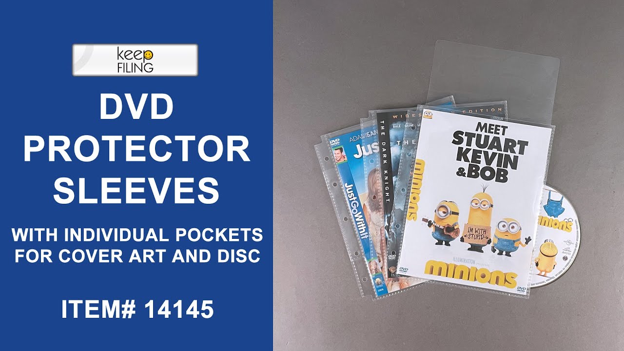 DVD Protector Sleeves with Individual Pockets | Keepfiling