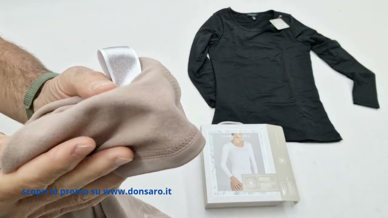 T-shirt termica donna collo largo Ysabel Mora art. 70002