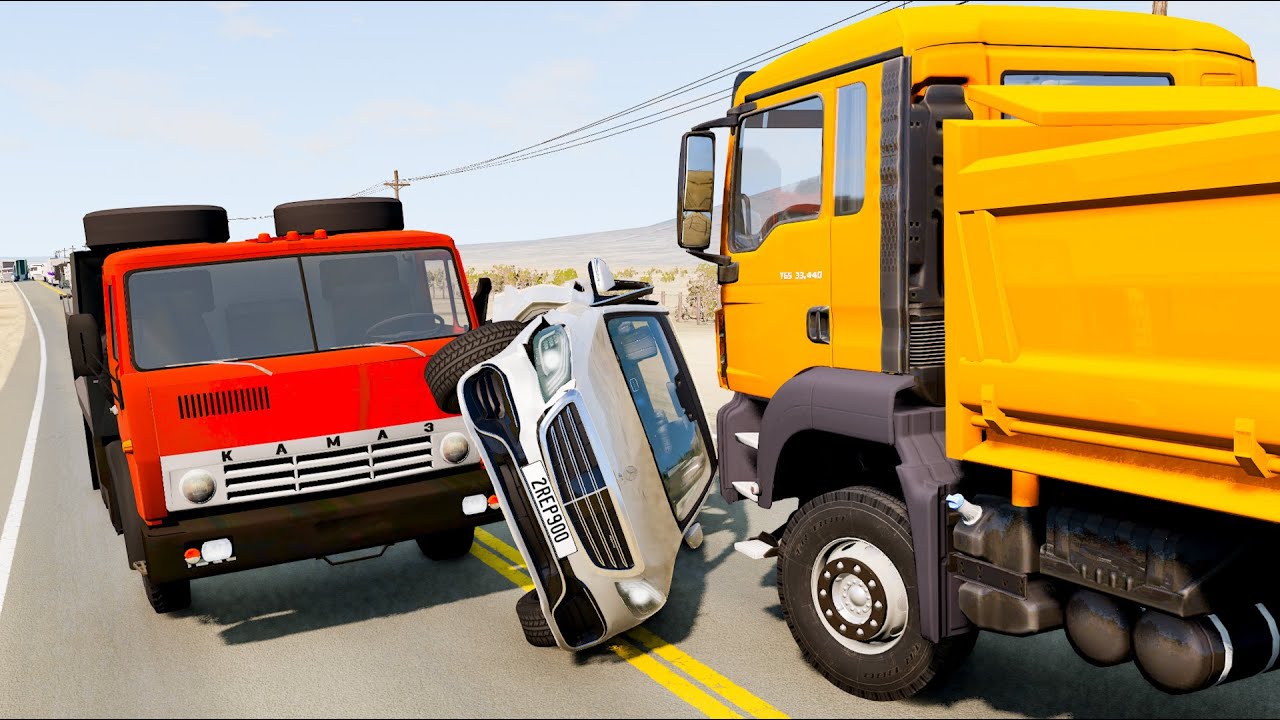 Crash Testing Real Car Mods #9 - Beamng Drive Car Crashes Compilation