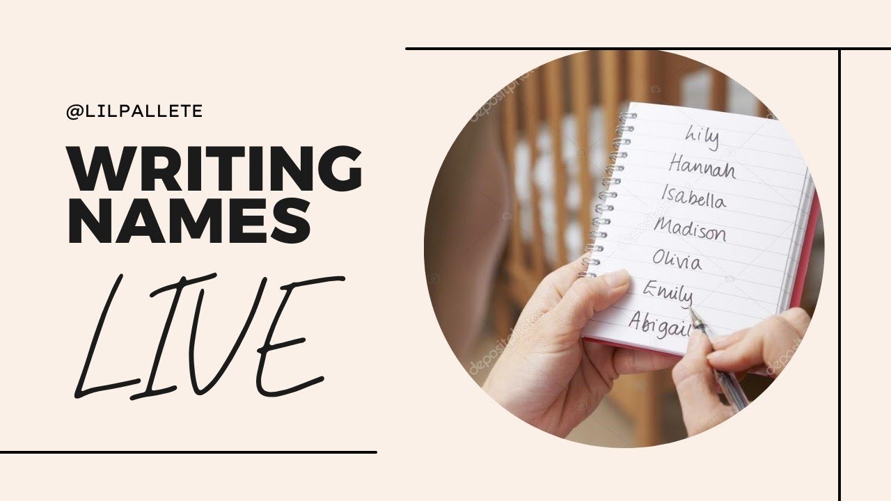 Writing names Live 🎀