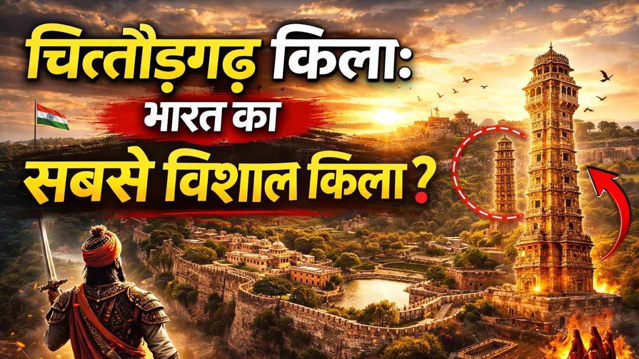 “भारत का सबसे विशाल किला? चित्तौड़गढ़ की सच्चाई चौंका देगी! 😳🔥”
