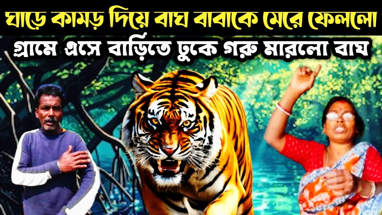জঙ্গলে বাঘের আক্রমণ ও গ্রামে বাঘের তান্ডব || Sundarban Tiger Attack In Forest And Locality