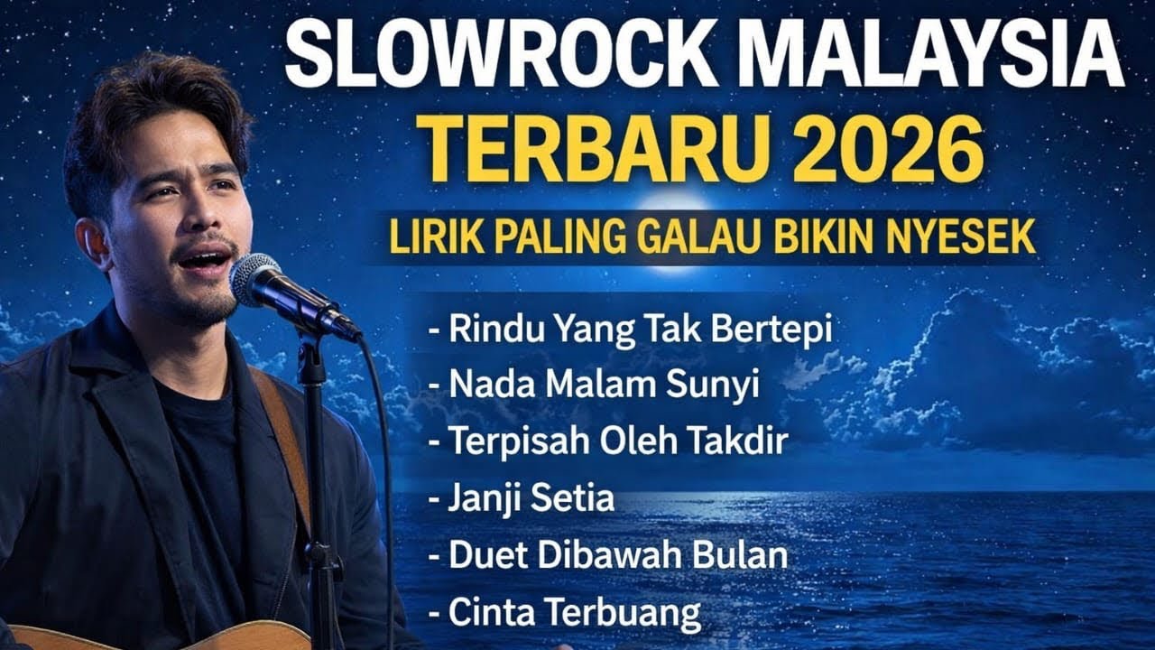 Slowrock Malaysia Terbaru 2026 | Lirik Paling Galau Bikin Nyesek