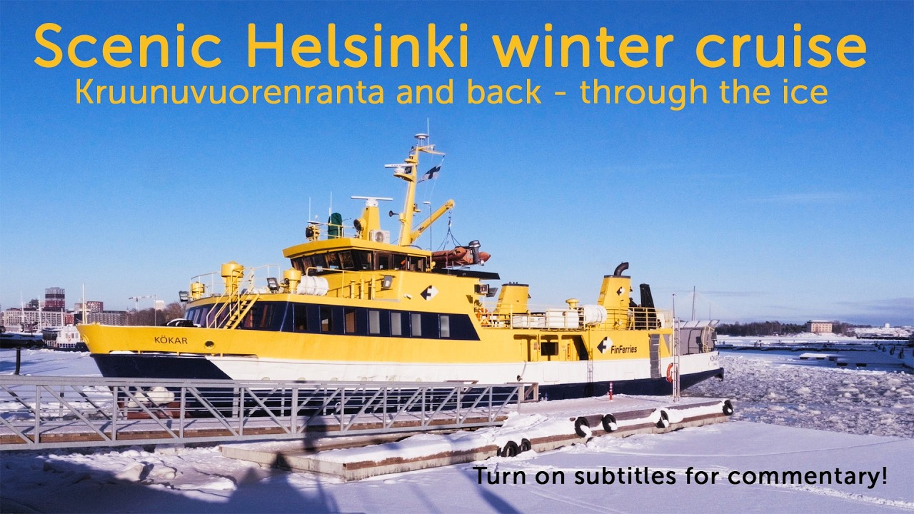 Helsinki winter cruise through ice - Kruunuvuorenranta return