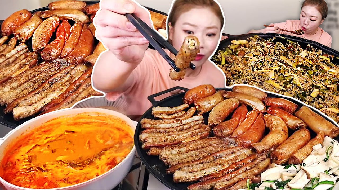 통대창 통곱창 4kg + 곱창전골 + 볶음밥 + 아이스크림으로 마무리 2022/Mukbang,eating show