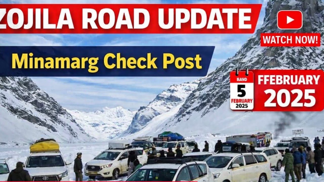 Drives & passengers waiting green signal at Minamarg check post #Minamarg #Drass #zojilapass 5/2026