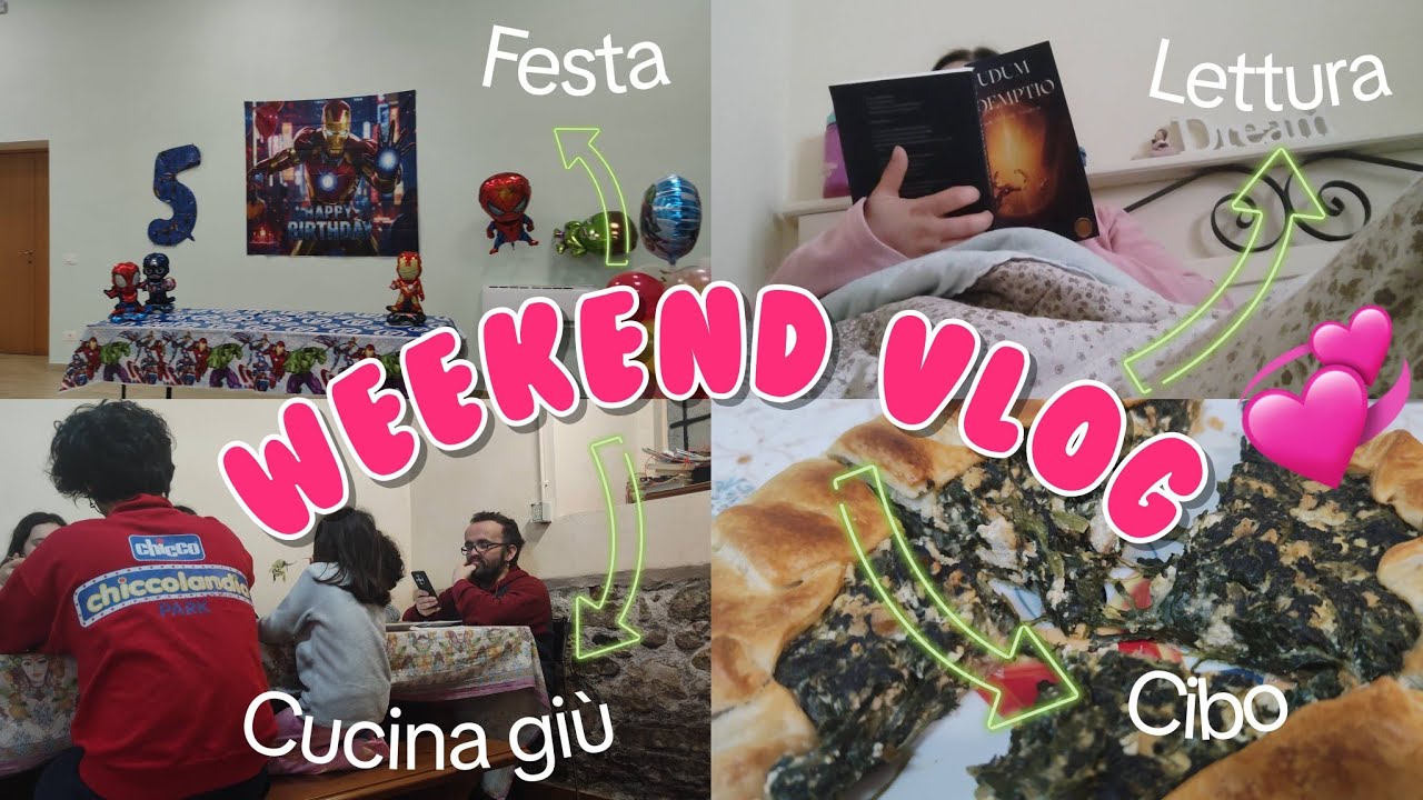 💕 WEEKEND VLOG💕 tra Ritorno giù, Cibo, Festa di compleanno e inizio nuova lettura💕#8💕
