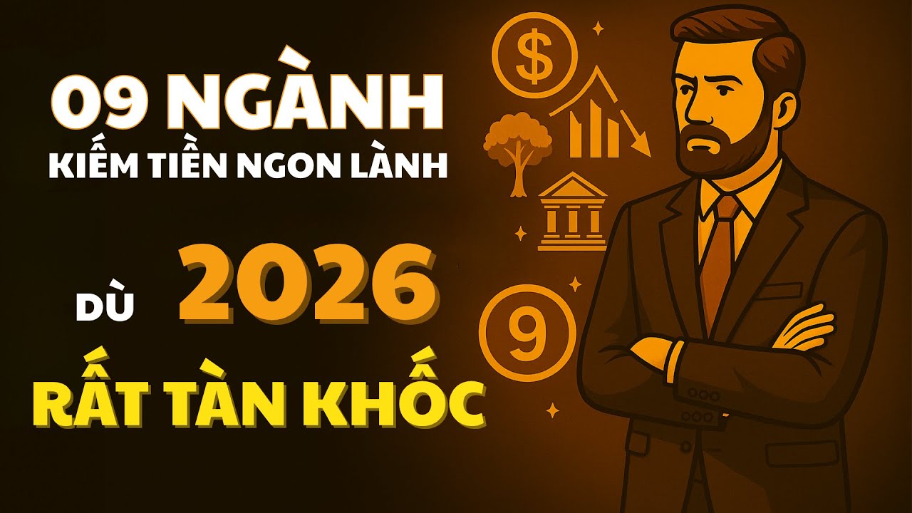 NỀN KINH TẾ 2026 SẼ CÒN RẤT TÀN KHỐC: CHỈ 9 NGÀNH NÀY MỚI KIẾM ĐƯỢC TIỀN | Đạo Lập Nghiệp