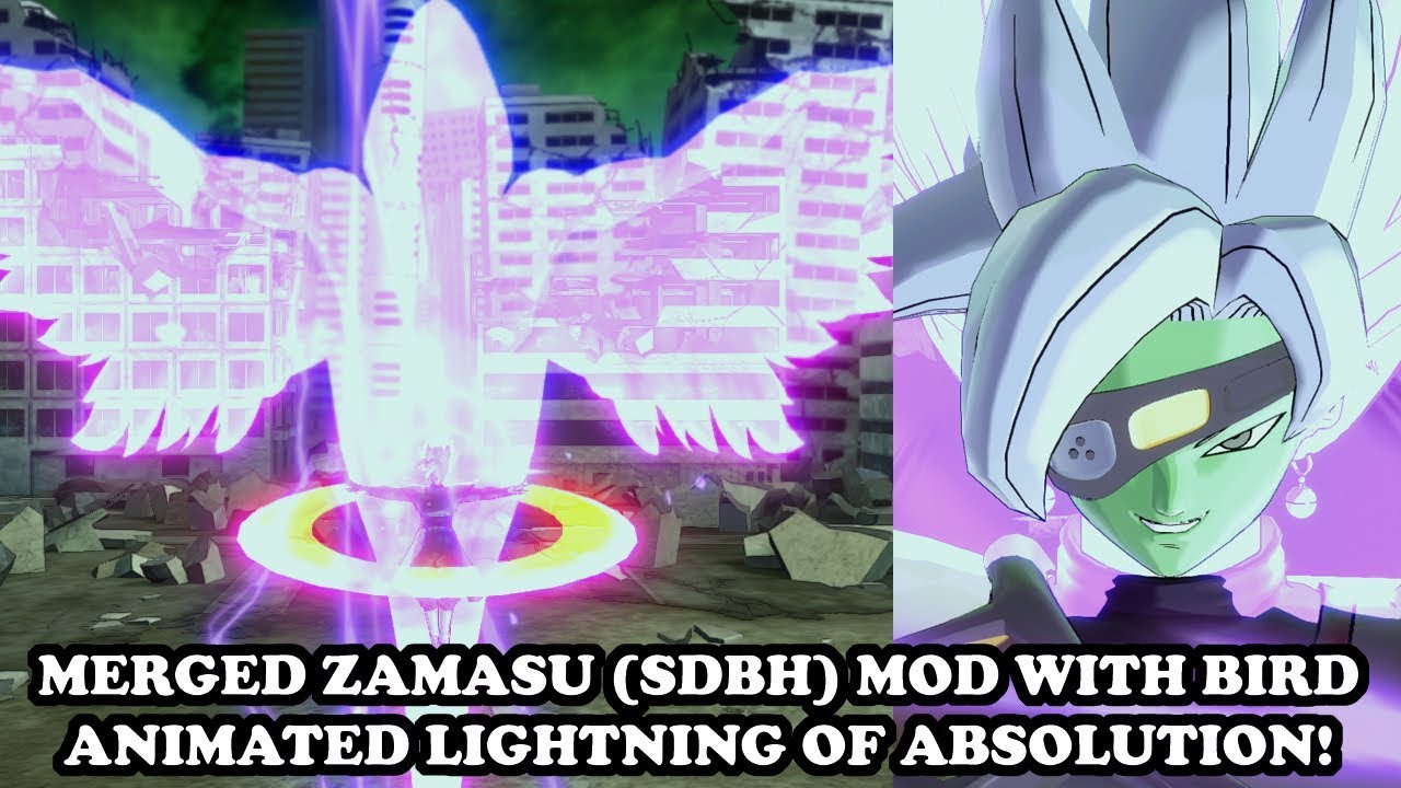 EPIC ANIMATED BIRD LIGHTNING OF ABSOLUTION SKILL [ZAMASU DB HEROES]! Dragon Ball Xenoverse 2 Mods