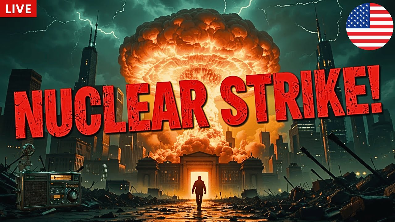 You are listening to the Radio when WW3 begins in the US | Sleep ambience | EAS NUCLEAR STRIKE!