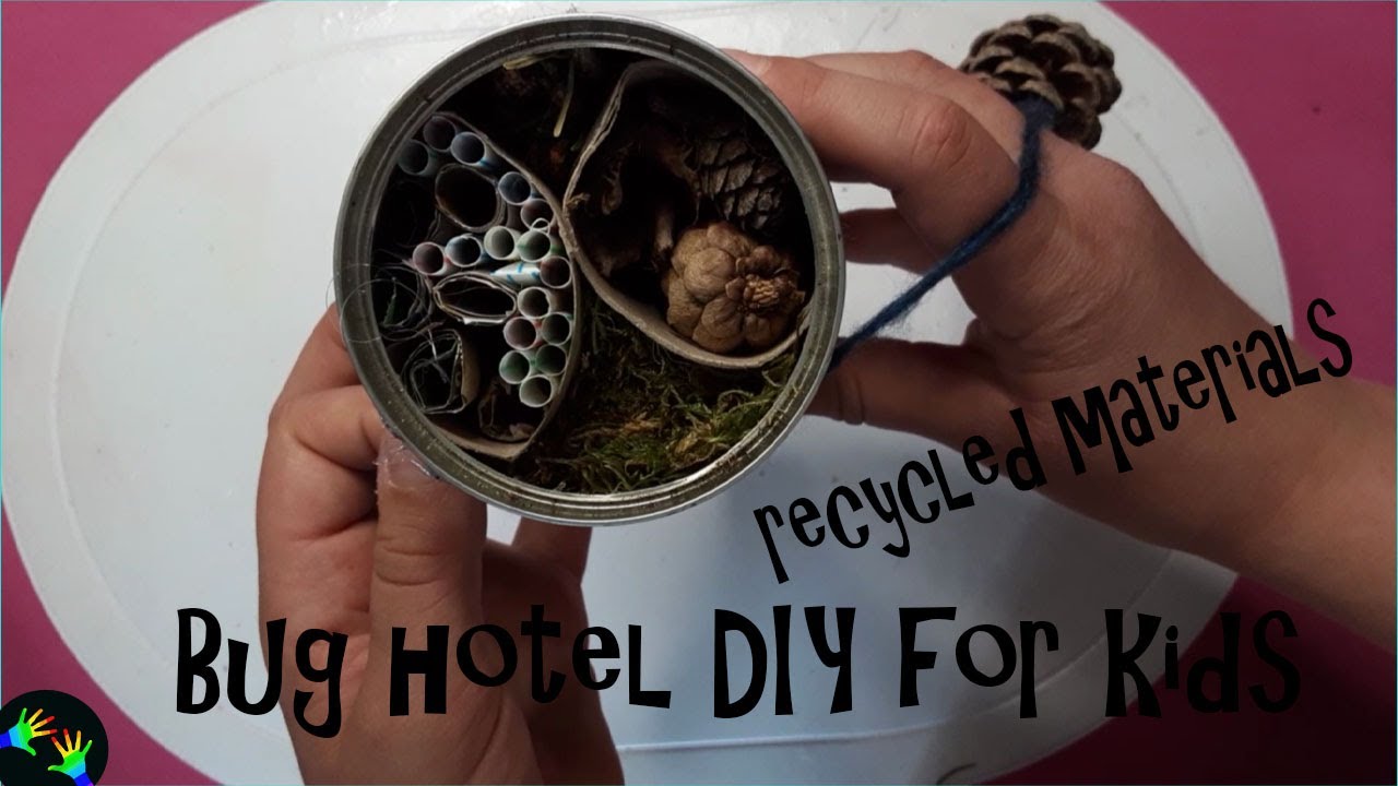 DIY Bug Hotel For Kids With Recycled Materials  Recycled Craft