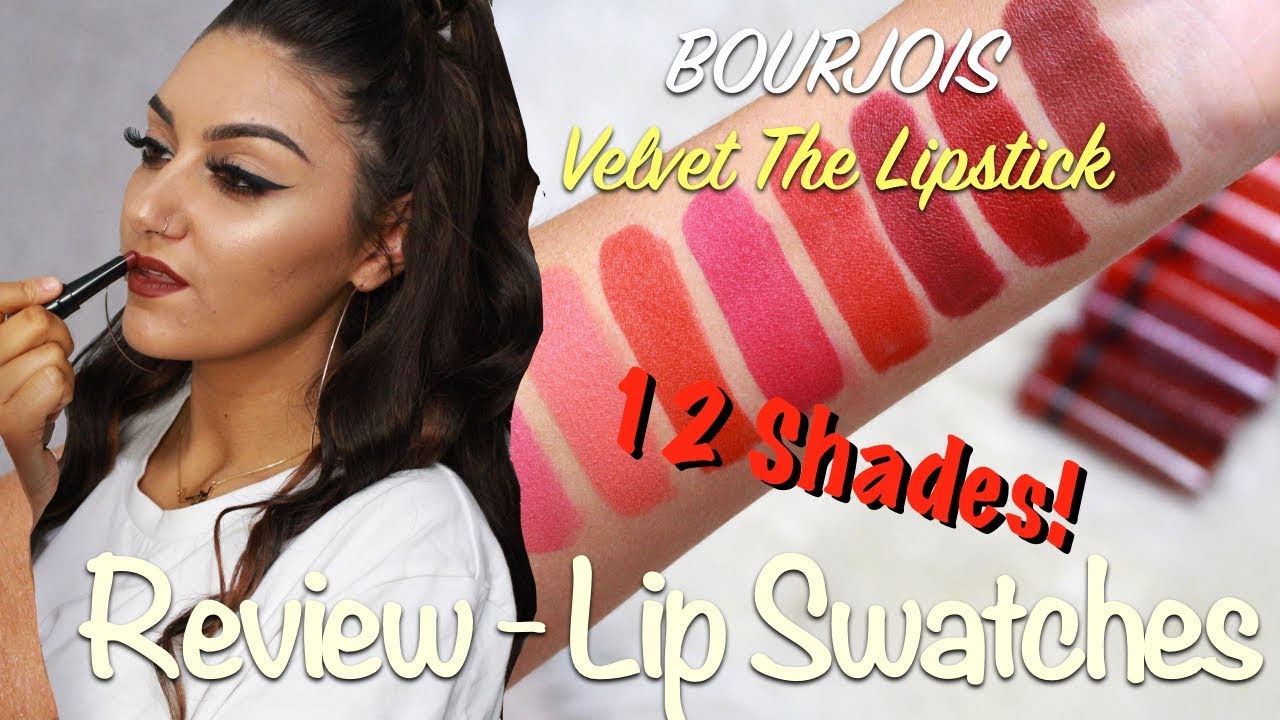 BOURJOIS | Velvet The Lipstick | LIP SWATCHES & REVIEW