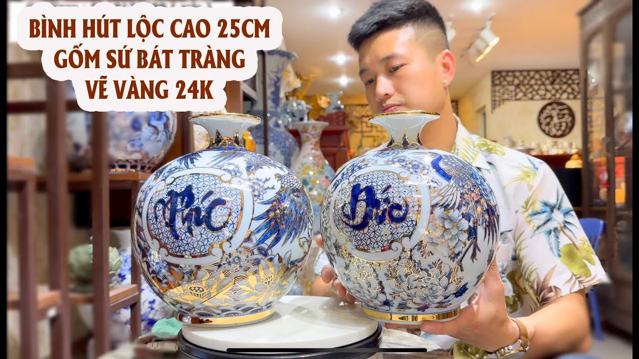 NHỮNG MẪU BÌNH HÚT TÀI LỘC CAO 25cm