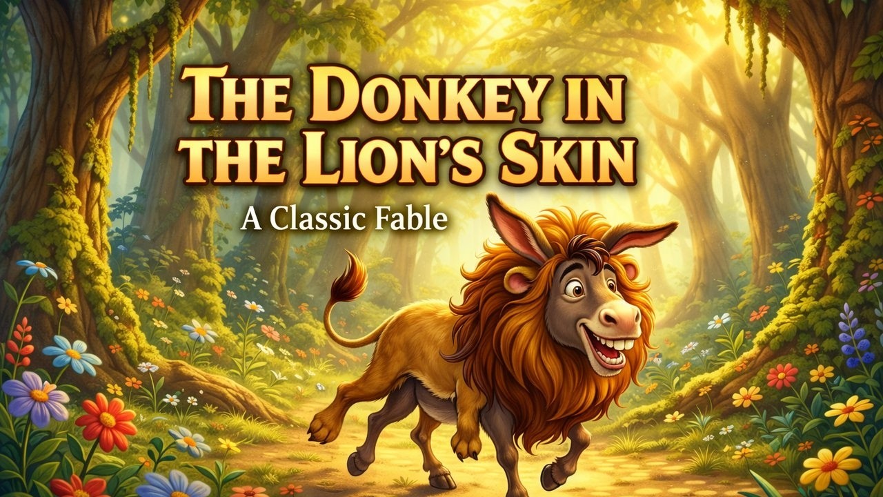 The Donkey in the Lion’s Skin 🦁🫏#viral #viralvideo #trending #trend #video #fiveditales #animals