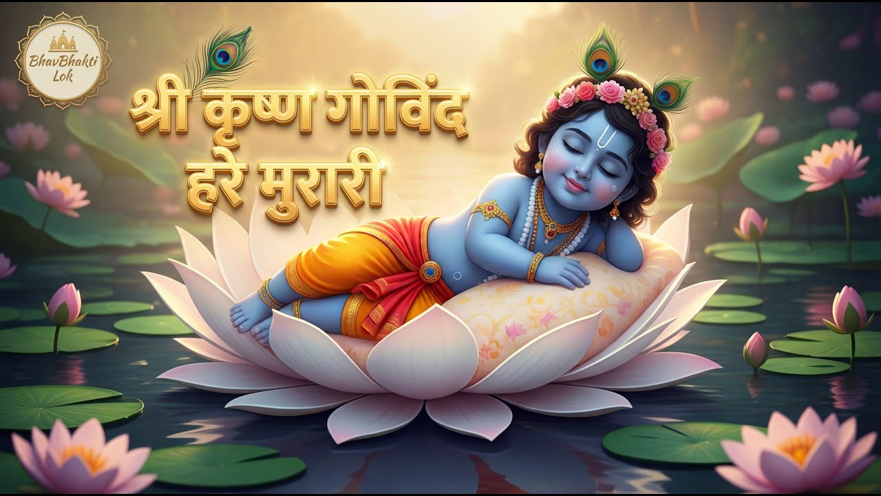 Shri Krishna Govind Hare Murari 🙏 | सबसे सुंदर कृष्ण भजन | Divine Bhakti #love #bhakti #krishna