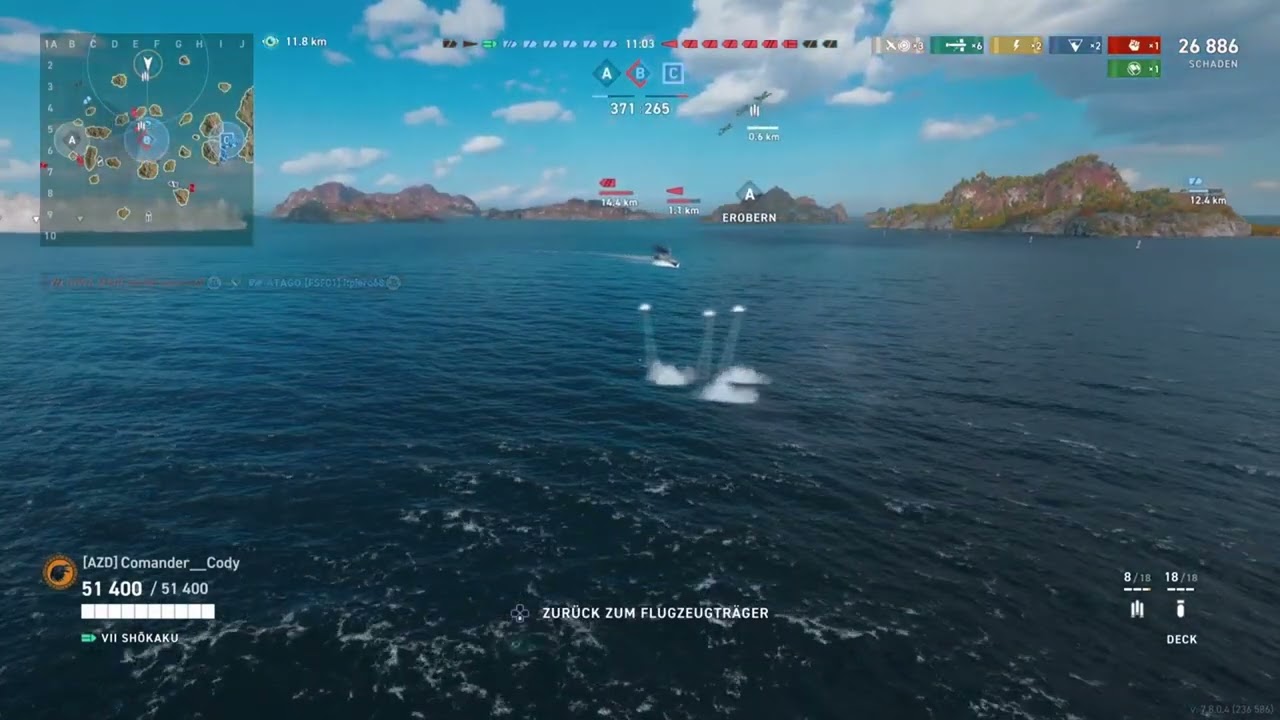 Shokaku torpt die Gegner nieder Let´s play World of Warships Legends