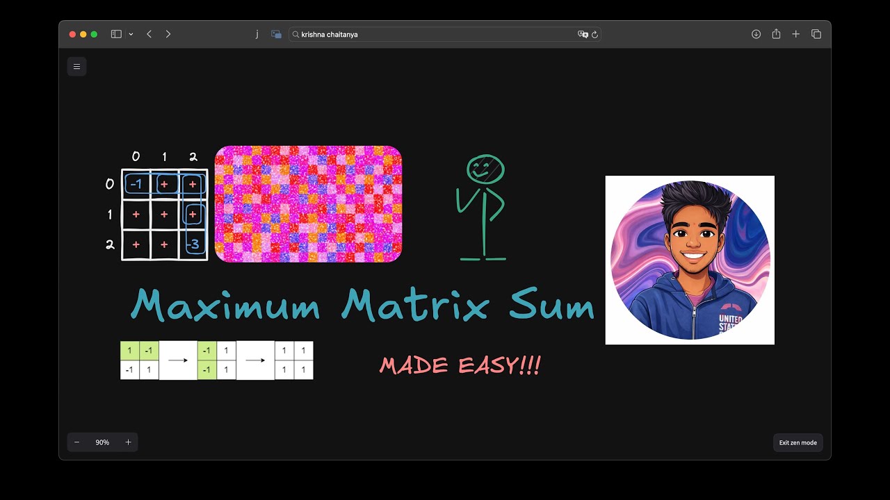 Maximum Matrix Sum